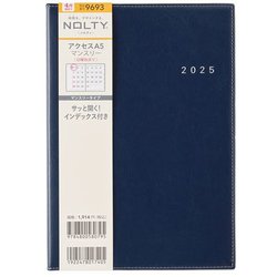 2025年4月始まり 手帳 NOLTY（ノルティ） アクセスA5マンスリー日曜始まり（ネイビー） 2025-9693