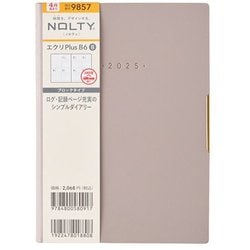 2025年4月始まり ウィークリー手帳 NOLTY（ノルティ） エクリPlusB6-8（グレージュ） 2025-9857