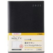 2025年4月始まり ウィークリー手帳 NOLTY（ノルティ） エクリB6-1（ブラック） 2025-9885
