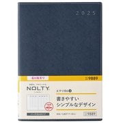 2025年4月始まり ウィークリー手帳 NOLTY(ノルティ) エクリB6-3(ネイビー) 2025-9889