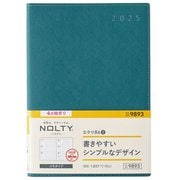 2025年4月始まり ウィークリー手帳 NOLTY（ノルティ） エクリB6-2（ブルーグリーン） 2025-9893