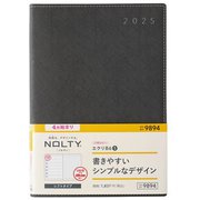 2025年4月始まり ウィークリー手帳 NOLTY（ノルティ） エクリB6-5日曜始まり（ダークグレー） 2025-9894