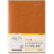 2025年4月始まり ウィークリー手帳 NOLTY(ノルティ) エクリB6-8(キャメル) 2025-9895