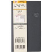 2025年4月始まり 手帳 NOLTY(ノルティ) マンスリースリム-i日曜(グレー) 2025-9927