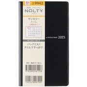 2025年4月始まり 手帳 NOLTY(ノルティ) マンスリースリム日曜(ブラック) 2025-9942