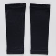 シルク95% 冷感シルクアームカバー ショート丈 鉄黒 7133-05