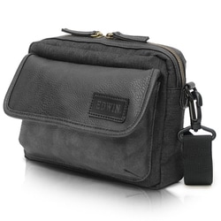 22269304 [EDWIN 0411517 コンビ合皮 ミニショルダーバッグ BLACK-1]