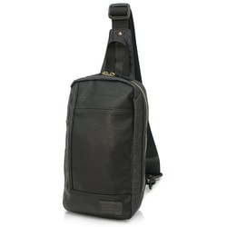 22269305 [EDWIN 0411519 コンビ合皮 タテ型ボディバッグ BLACK-1]
