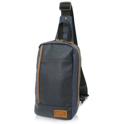 22269305 [EDWIN 0411519 コンビ合皮 タテ型ボディバッグ NAVY]
