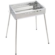 UG-113 [バーベキューコンロ バーベキューグリル BBQ ステンレス ファミリーグリル 450 [3～4人用] ハイ・ロー高さ2段階 組立簡単 軽量]