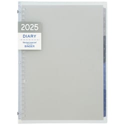 2025年 手帳 B5 4月始まり マンスリー ノートデダイアリー クリア FD434-25-98
