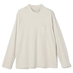 4ALWMNT1 [スーツ屋の仕立てたTシャツ モックネック ライトグレー/LL]