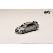 HJ642033AGM 1/64 三菱 ランサー GSR エボリューション 6 CP9A 1999 マッドフラップ付き チタニウムグレーメタリック/カスタムカラー [ダイキャストミニカー]