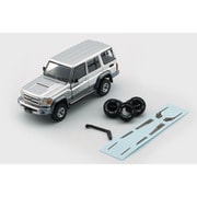64B0349 1/64 トヨタ ランドクルーザー LC76 シルバー LHD [ダイキャストミニカー]