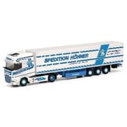 HE318167 1/87 DAF XG+ ボックス セミトレーラートラック Spedition Hohner [コレクションミニカー]