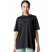 テック オーバーサイズ グラフィック Tシャツ レディース ランニングウェア シャツ Black(001) SMサイズ 6001330