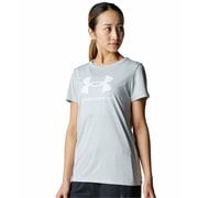 テック ビッグロゴ ショートスリーブ Tシャツ レディース ランニングウェア シャツ Mod Gray Light Heather(011) LGサイズ 6001334