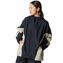 メッシュ ライナー ウーブン フルジップ フーディー レディース ランニングウェア ジャケット Black（001） LGサイズ 6001385