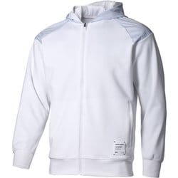 モチベート 二ット フルジップ フーディー メンズ ランニングウェア ジャケット White（100） MDサイズ 6001508