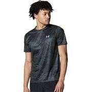 スピードストライド プリント ショートスリーブ Tシャツ メンズ ランニングウェア シャツ Black(001) LGサイズ 6001552