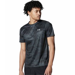スピードストライド プリント ショートスリーブ Tシャツ メンズ ランニングウェア シャツ Black（001） MDサイズ 6001552