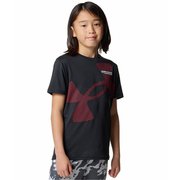 テックスーパービッグロゴショートスリーブTシャツ キッズ トップス 半袖 Black/Racer Red(001) YSMサイズ 6001338