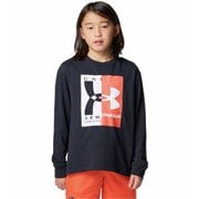 ヘビーウエイト コットン グラフィック ロングスリーブ Tシャツ キッズ トップス 長袖 Black(001) YMDサイズ 6001340