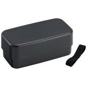 PLB10WCB [箸付き弁当箱 2段 1000ml アッシュブラック]