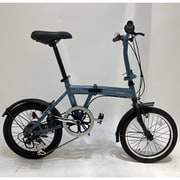 折り畳み自転車 Coleman POUCH FDB 166 16インチ 6段変速 折車ブルー 4981