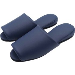 サッと拭ける！AG抗菌スリッパ クレンズ M 約23cm～24.5cm ネイビー BACB24900NV