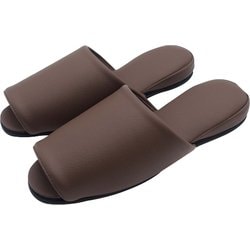 サッと拭ける！AG抗菌スリッパ クレンズ L 約25cm～26.5cm ブラウン BACB24901BR
