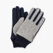 BL70012M8 MEN Harris Tweed コンビグローブ タッチパネル対応 グローブ グレー2 bl70012m8