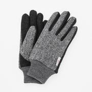 BL70012M8 MEN Harris Tweed コンビグローブ タッチパネル対応 グローブ ネップグレー bl70012m8