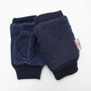 BL70028F8 MEN Harris Tweed フィンガーレスグローブ グローブ ダークネイビー bl70028f8