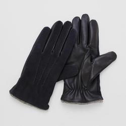 PL10105M4 MEN スエードコンビレザーグローブ タッチパネル対応 23cm ネイビー pl10105m4