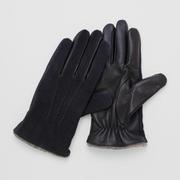 PL10105M4 MEN スエードコンビレザーグローブ タッチパネル対応 23cm ネイビー pl10105m4