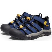 ニューポートエイチツー キッズ サンダル Naval Academy/Keen Yellow US4(22.5cm) 1029140