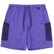 ナイロン ストレッチ メッシュ ショーツ メンズ ショートパンツ PURPLE Sサイズ 1030916