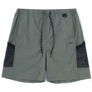 ナイロン ストレッチ メッシュ ショーツ メンズ ショートパンツ OLIVE Lサイズ 1030915