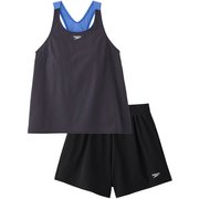 エアパ レディース 水着 チャコールグレイ×ブラック（CK） Oサイズ SFW22303