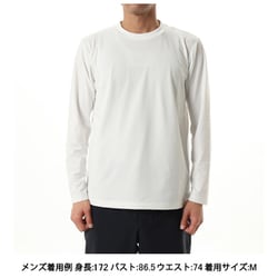 ハエ/ロングスリーブスモールロゴクルー ユニセックス カットソー ホワイト（W） Mサイズ KSU35112