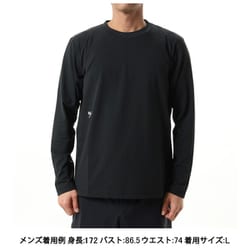 ハエ/ロングスリーブスモールロゴクルー ユニセックス カットソー ブラック（K） XSサイズ KSU35112