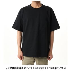 ミディアムドライジャージービッグティーウィズポケット ユニセックス カットソー ブラック（K） XLサイズ KSU35151