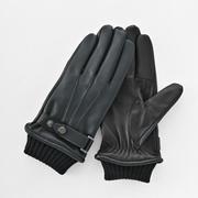 BL10017M7 MEN レザーグローブ タッチパネル対応 チャコール