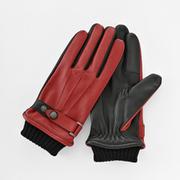 BL10017M7 MEN レザーグローブ タッチパネル対応 レッド