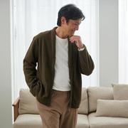 957835004 [軽く羽織れるライトボアカーディガン Mサイズ カーキ]