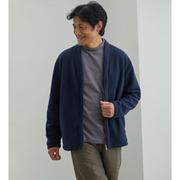 957835007 [軽く羽織れるライトボアカーディガン Mサイズ ネイビー]