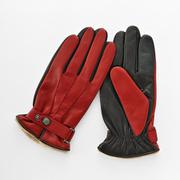 KU14101M4 MEN レザーグローブ タッチパネル対応 ガーネットレッド