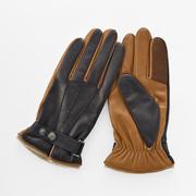 KU14101M4 MEN レザーグローブ タッチパネル対応 ネイビー