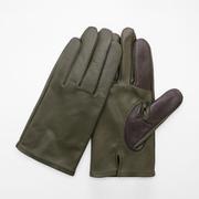 OB10247M3 MEN レザーグローブ タッチパネル対応 カーキ